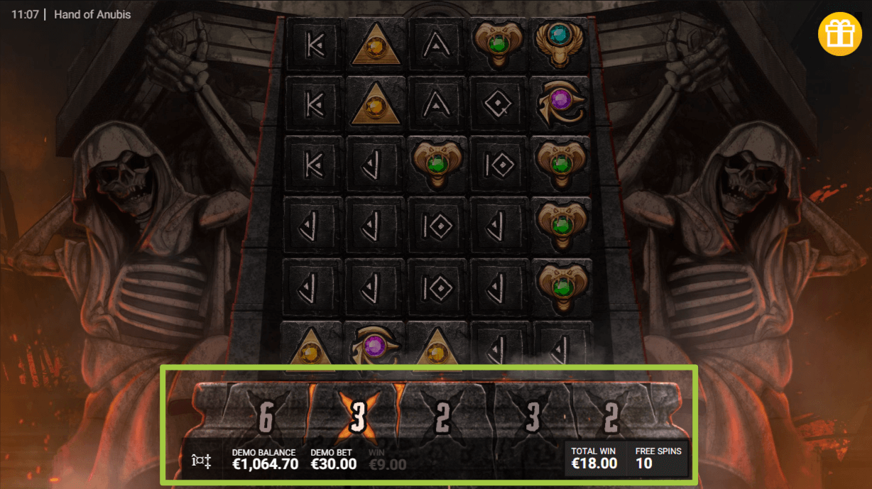 Slot Hand of Anubis ⭐ Juego gratis, giros y bonos【2025】